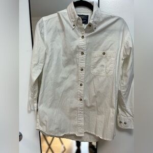 Vintage Wrangler White Button Down Shirt